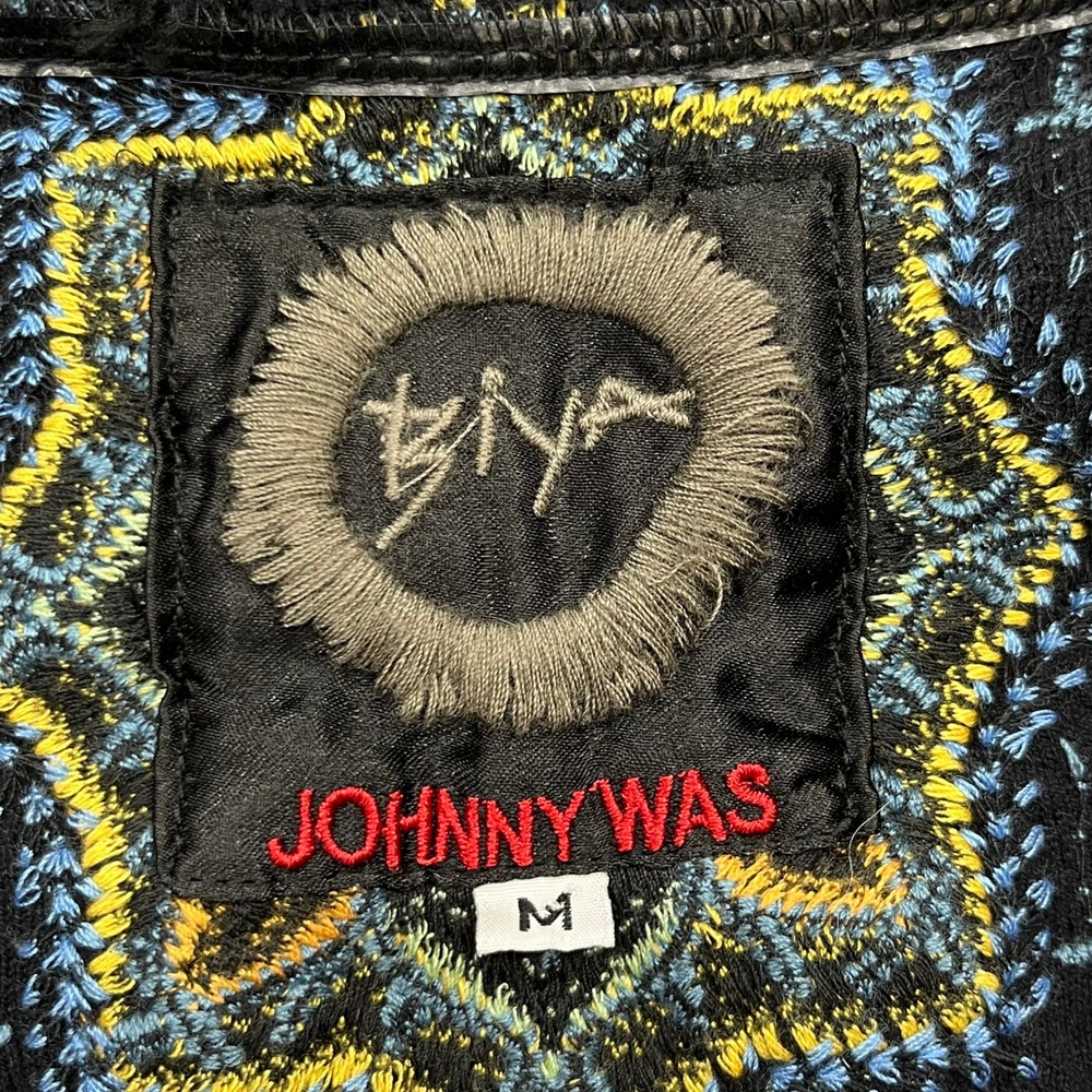 Biya Johnny Was Embroidered Floral Cardigan Sweater Black B54618-6 Womens Medium - Picture 3 of 7